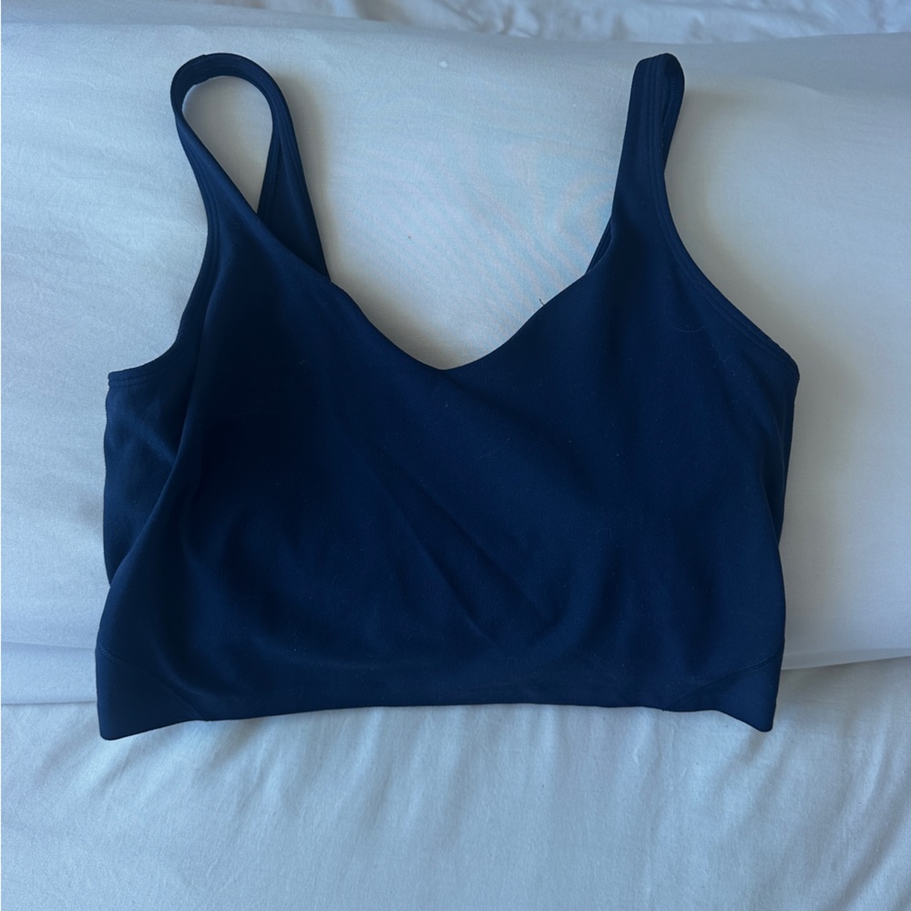 Navy blue Lululemon align crop top